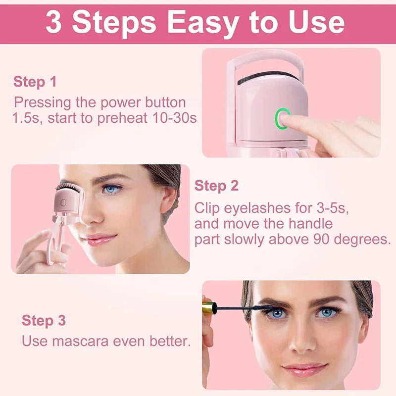 Heated Eyelash Curler - USB Rechargeable