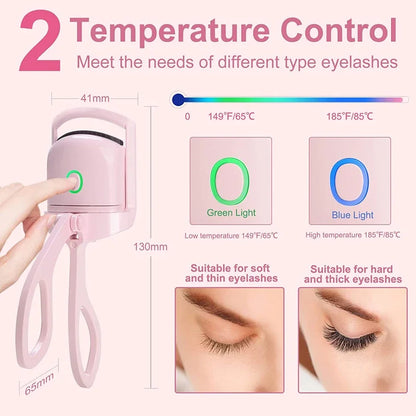 Heated Eyelash Curler - USB Rechargeable